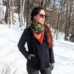 Gap Navy Wool Peacoat XS